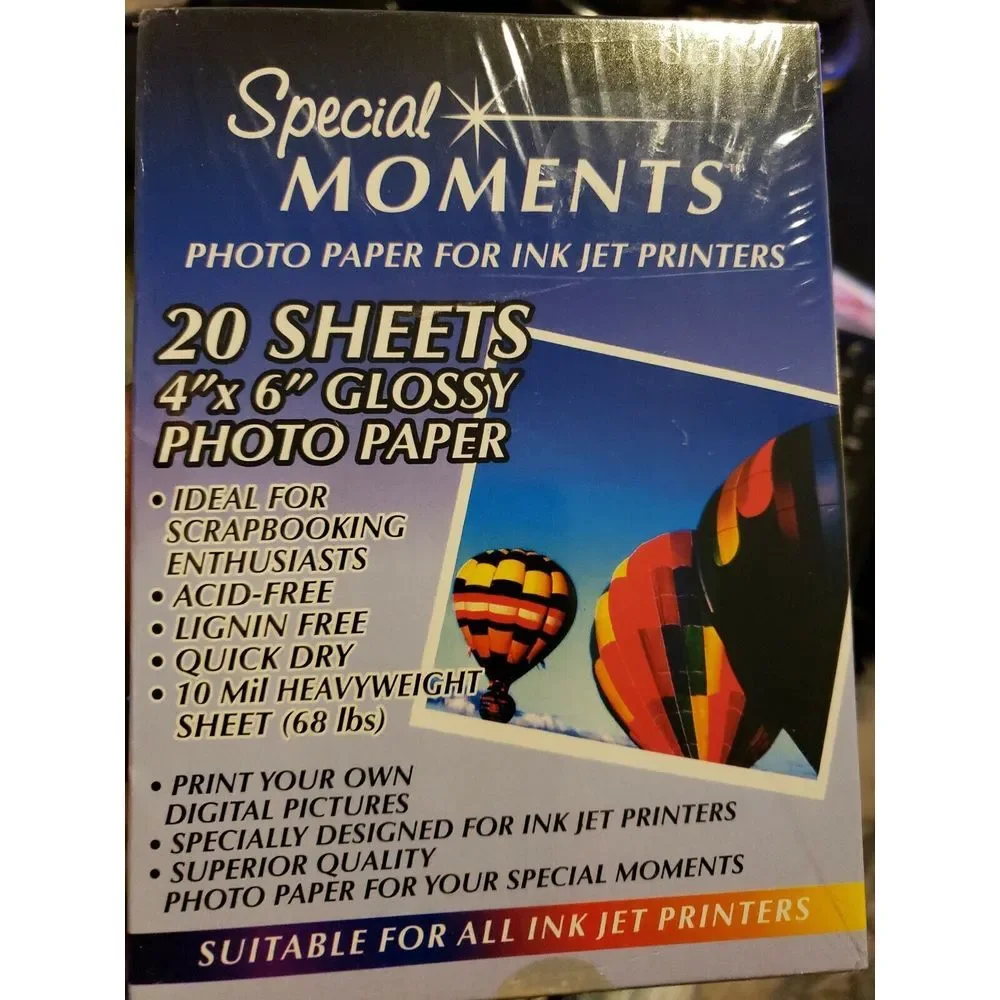 SPECIAL MOMENTS Glossy Photo Paper for Ink Jet, 4